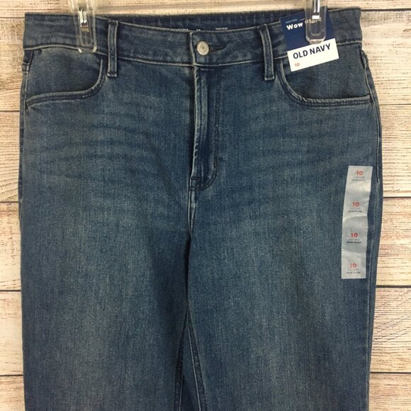 Old Navy Jeans Wow Flare High Rise Blue Women's 10 - Picture 3 of 13